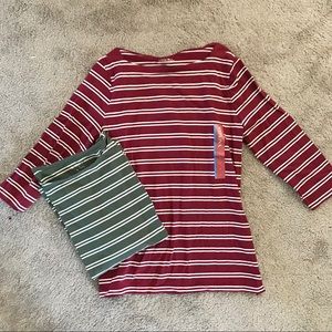 Women’s 3/4 sleeve boatneck tops